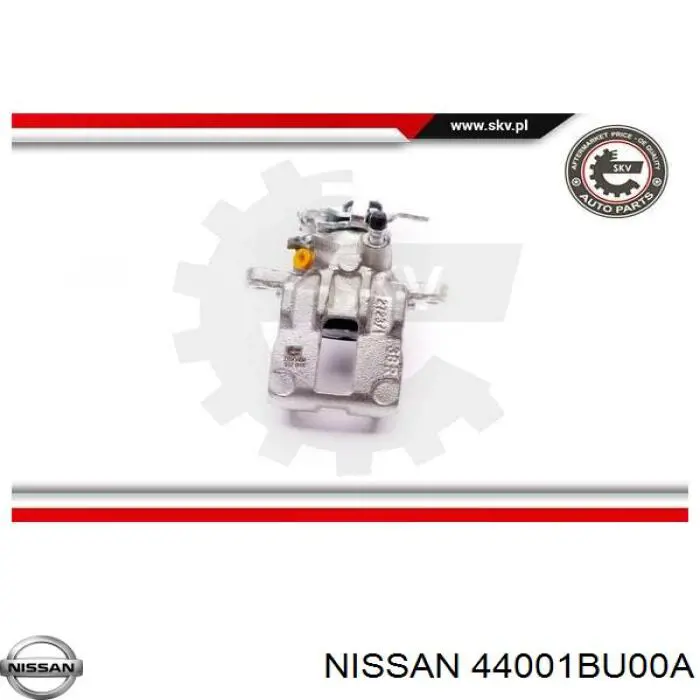 44001BU00A Nissan супорт гальмівний задній правий