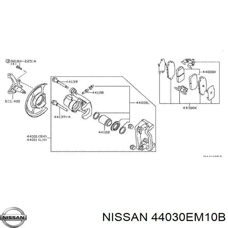  44030EM10B Nissan