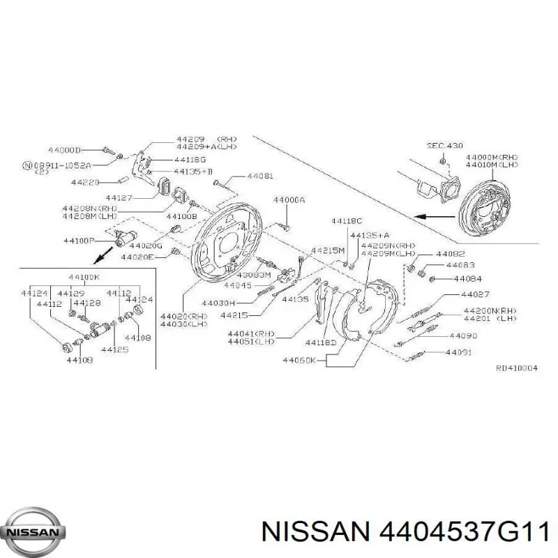 4404537G11 Nissan/Infiniti 