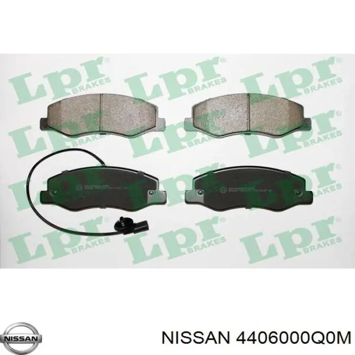 Задні гальмівні колодки 4406000Q0M Nissan/Infiniti