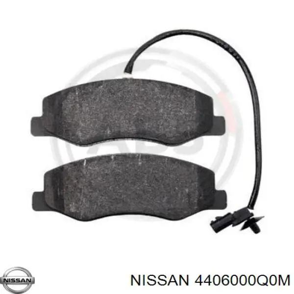 4406000Q0M Nissan/Infiniti Колодки гальмівні задні, дискові