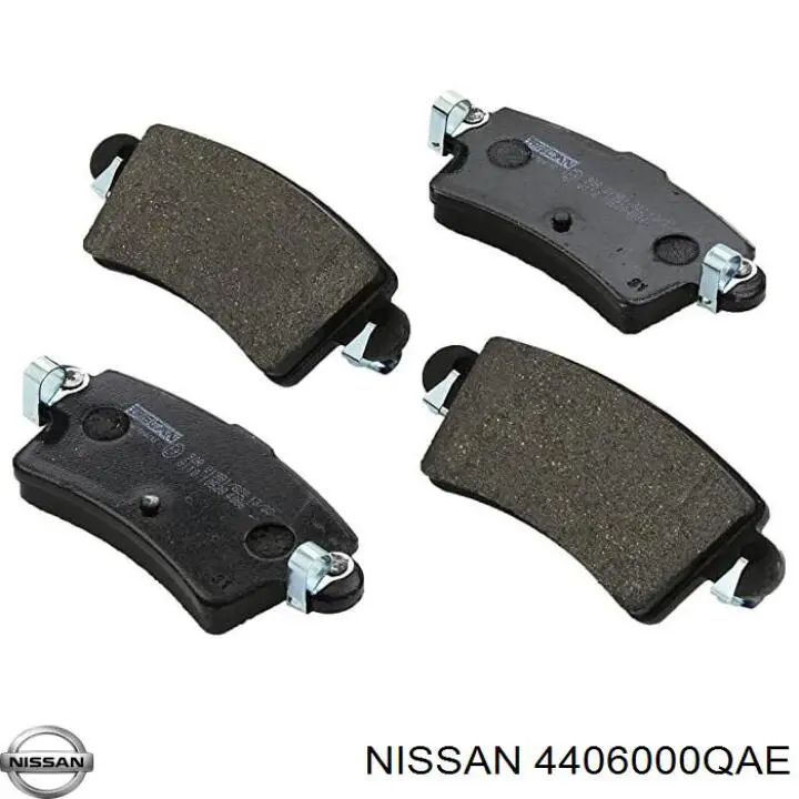 4406000QAE Nissan/Infiniti Колодки гальмівні задні, дискові