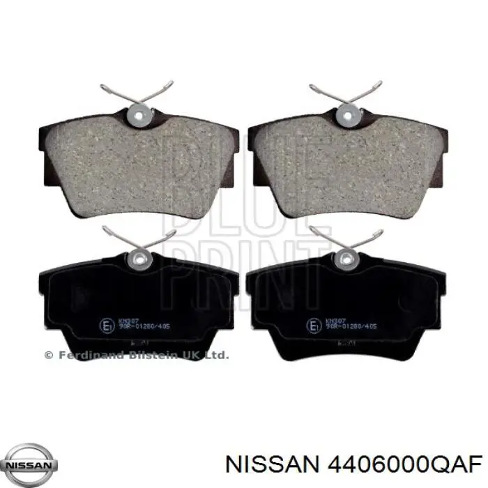 4406000QAF Nissan колодки гальмові задні, дискові