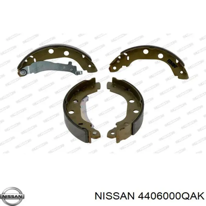 Колодки гальмові задні, барабанні 4406000QAK Nissan