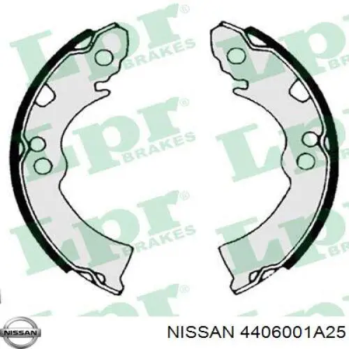 4406001A25 Nissan/Infiniti Колодки гальмівні задні, барабанні