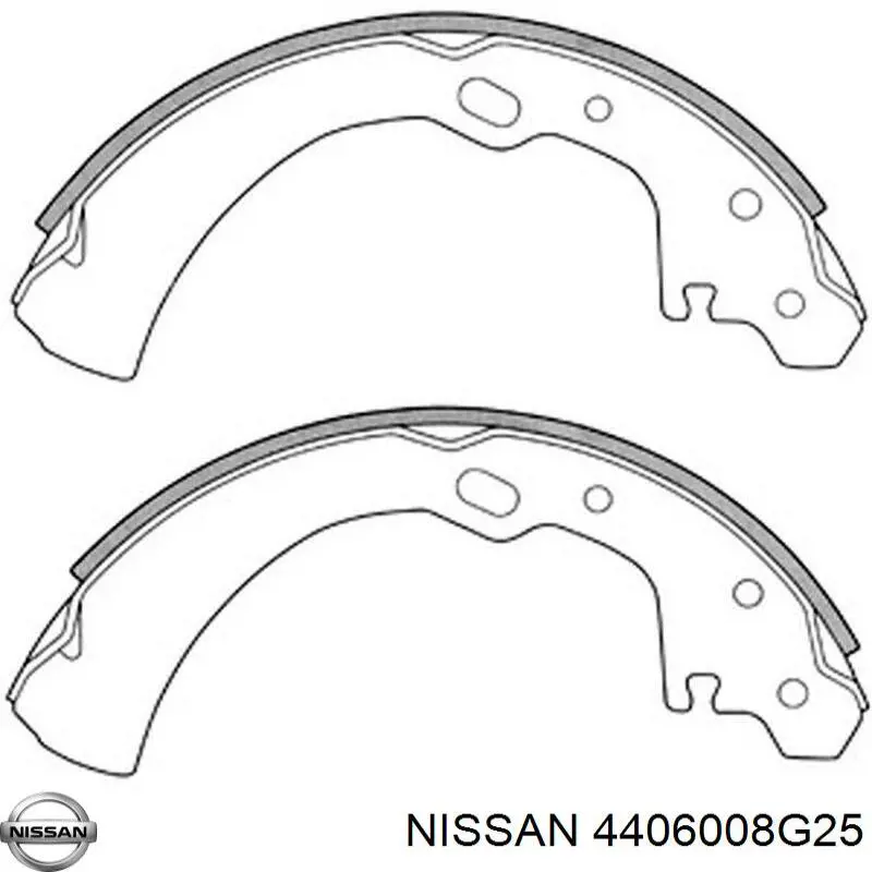Купити 4406008G25 Nissan/Infiniti Колодки гальмові задні, барабанні