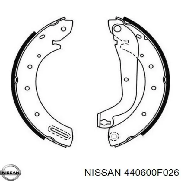 Колодки гальмові задні, барабанні 440600F026 Nissan