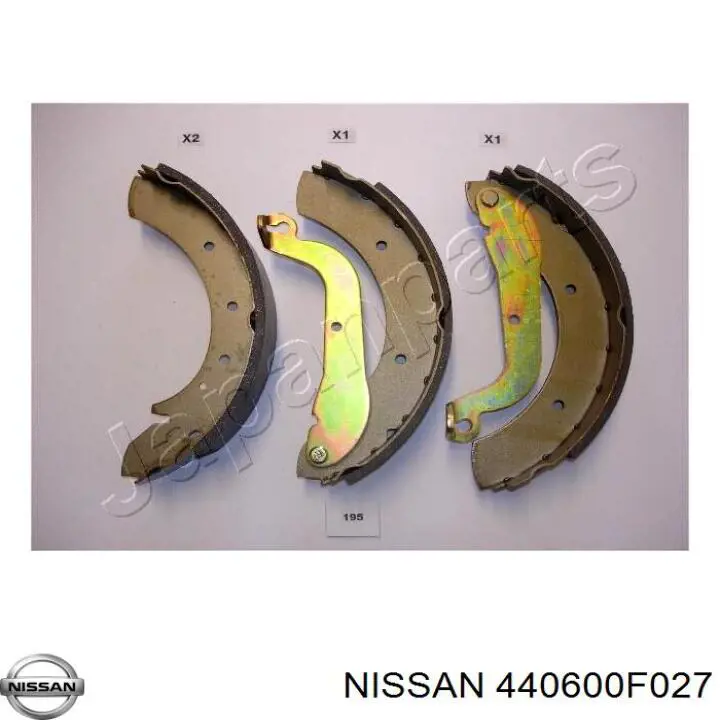 Колодки гальмові задні, барабанні Nissan/Infiniti 440600F027 ціна, від 31.90 USD