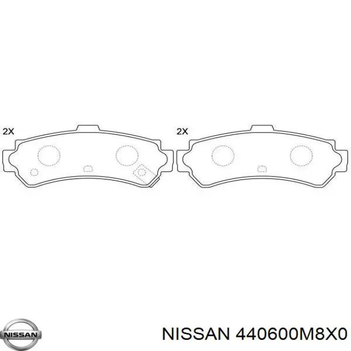 Задні гальмівні колодки Nissan/Infiniti 440600M8X0 ціна, від 12.95 USD