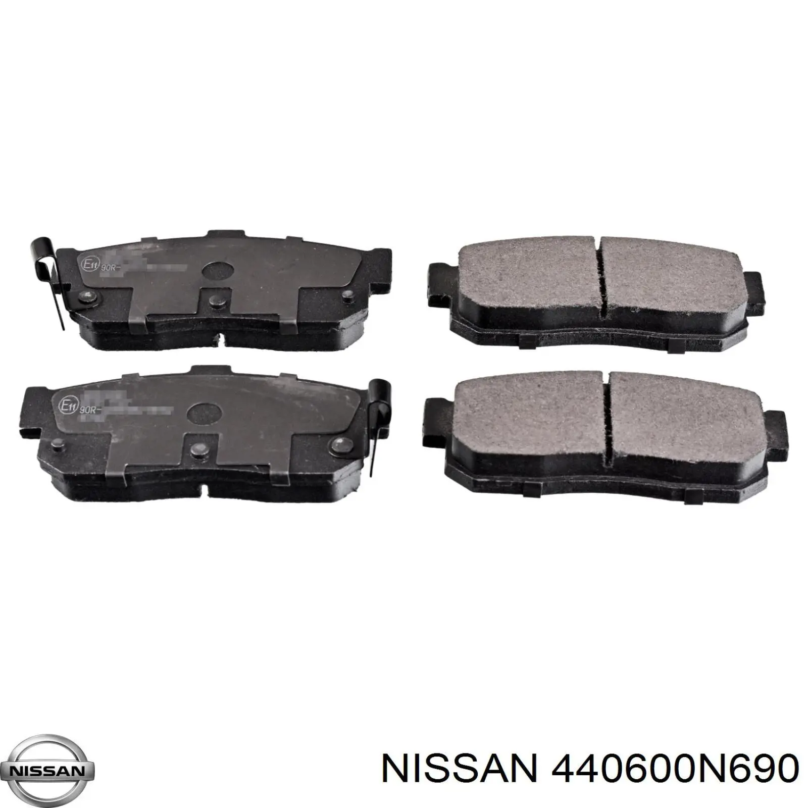 Колодки гальмові задні, дискові 440600N690 Nissan