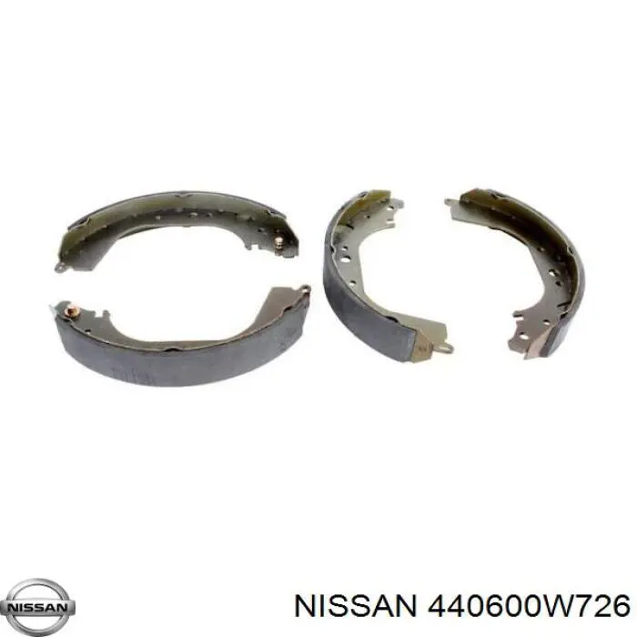 Колодки гальмові задні, барабанні Nissan/Infiniti 440600W726 ціна, від 35.48 USD