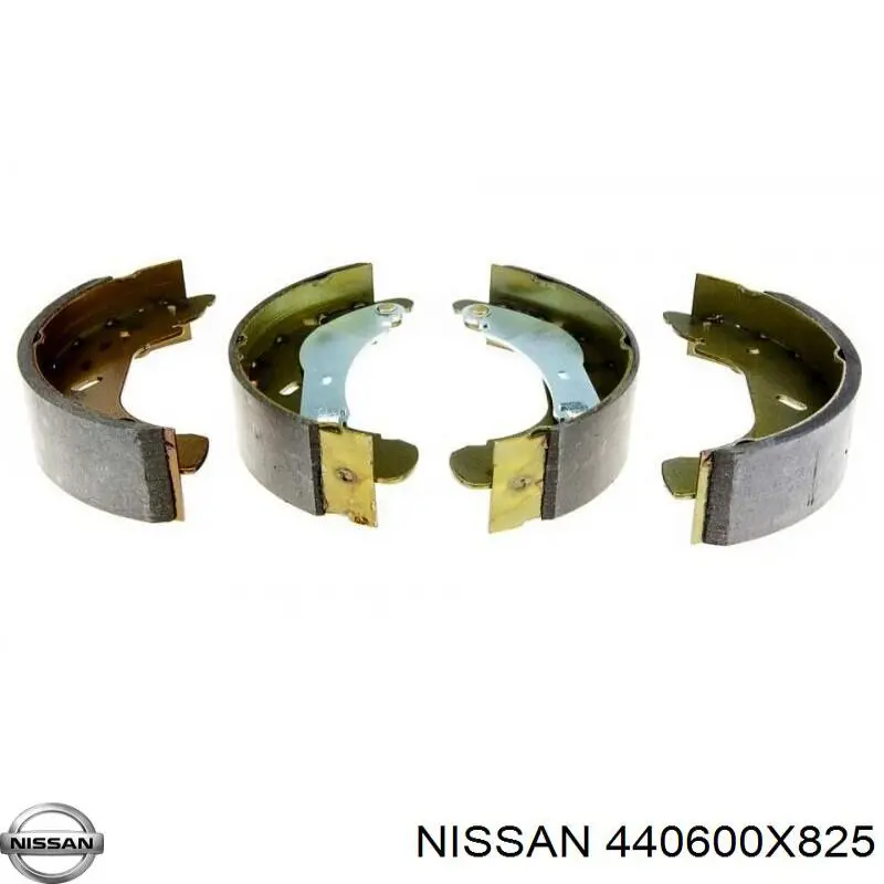 Колодки гальмові задні, барабанні Nissan/Infiniti 440600X825 ціна, від 39.58 USD