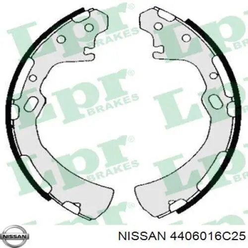 4406016C25 Nissan/Infiniti Колодки гальмівні задні, барабанні