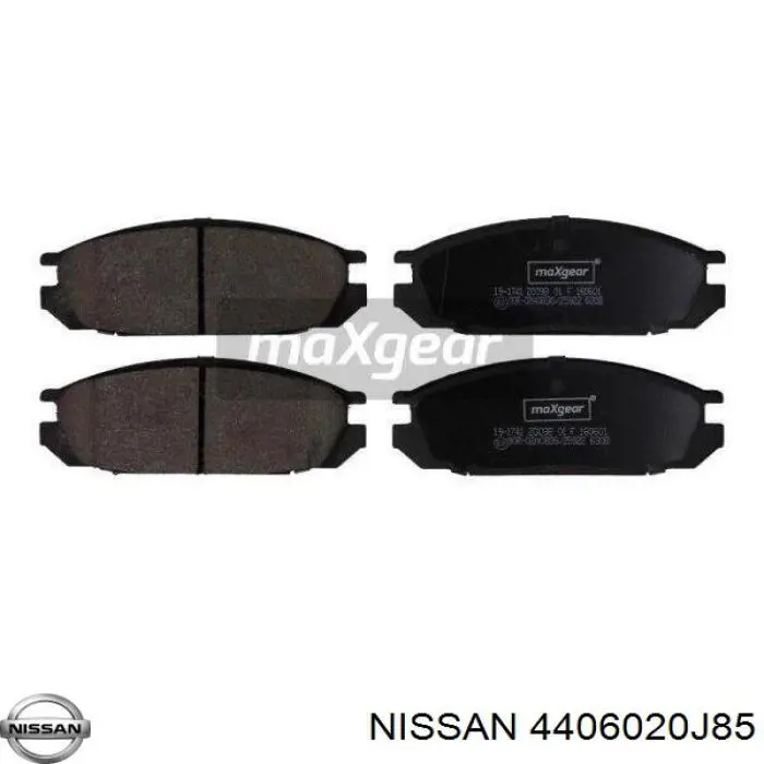 4406020J85 Nissan колодки гальмові задні, дискові
