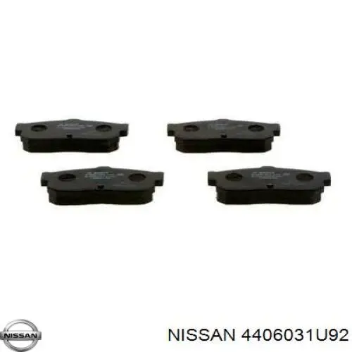 Задні гальмівні колодки Nissan/Infiniti 4406031U92 ціна, від 15.12 USD
