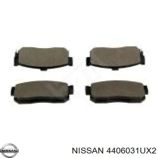 Купити 4406031UX2 Nissan/Infiniti Задні колодки