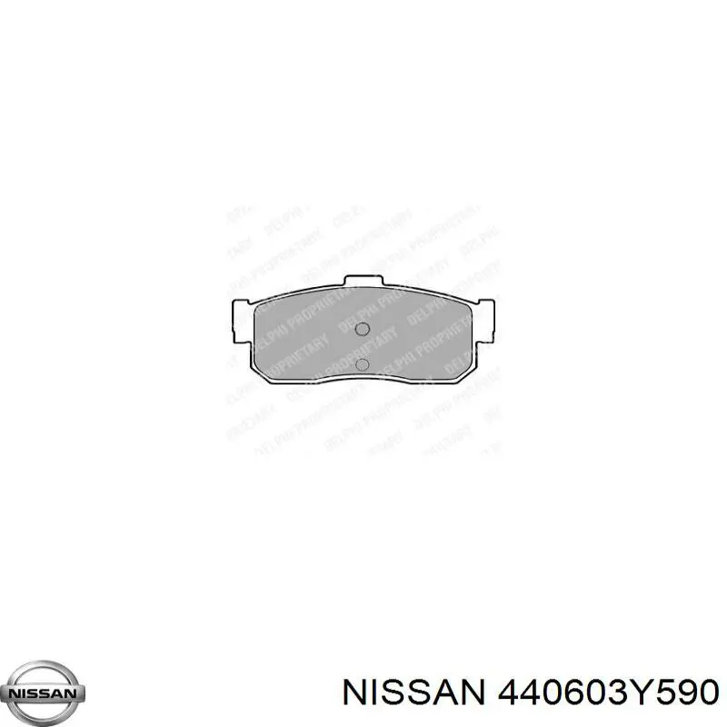 Задні гальмівні колодки Nissan/Infiniti 440603Y590 ціна, від 17.51 USD