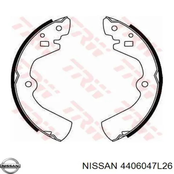 4406047L26 Nissan колодки гальмові задні, барабанні