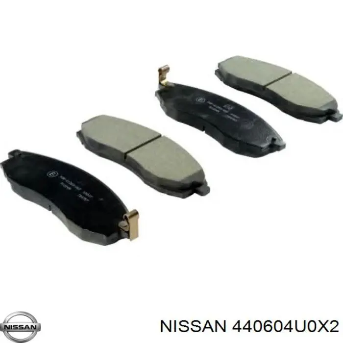 440604U0X2 Nissan/Infiniti Колодки гальмівні задні, дискові