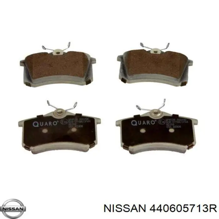 Колодки гальмові задні, дискові 440605713R Nissan