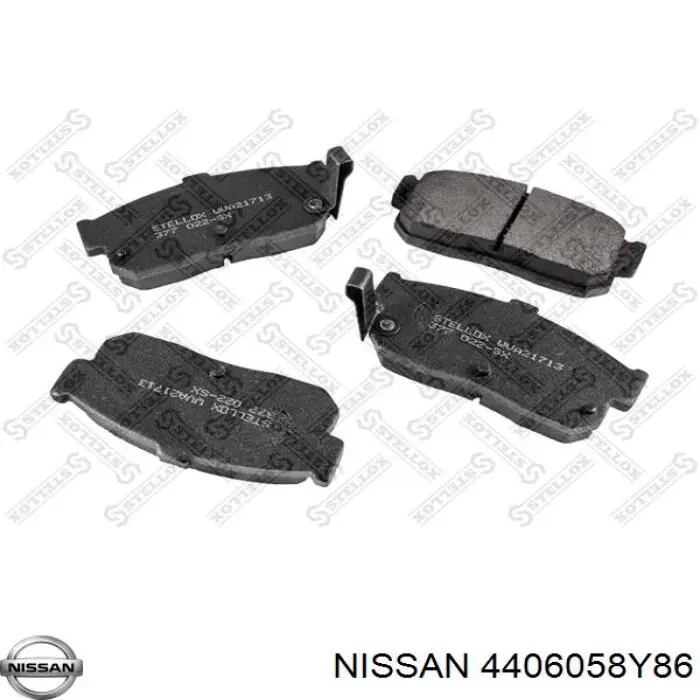 Задні гальмівні колодки Nissan/Infiniti 4406058Y86 ціна, від 10.30 USD