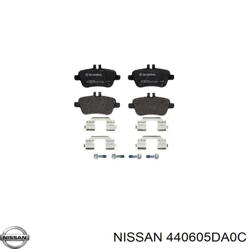 440605DA0C Nissan/Infiniti Колодки гальмівні задні, дискові