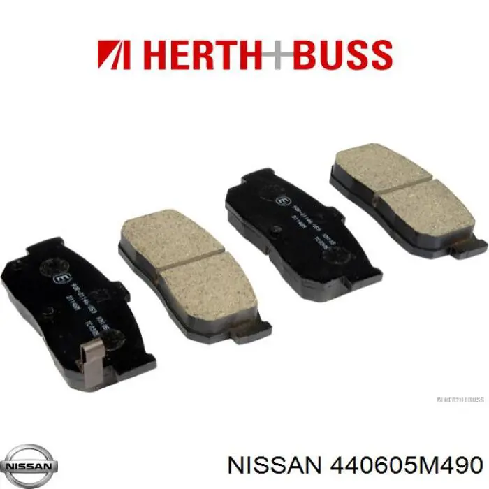 Купити 440605M490 Nissan/Infiniti Задні колодки