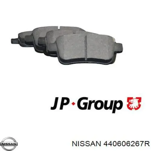 440606267R Nissan/Infiniti Колодки гальмівні задні, дискові