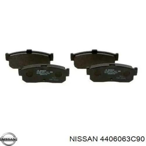 Колодки гальмові задні, дискові 4406063C90 Nissan