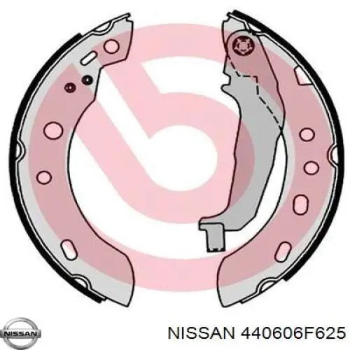 Купити 440606F625 Nissan/Infiniti Колодки гальмові задні, барабанні