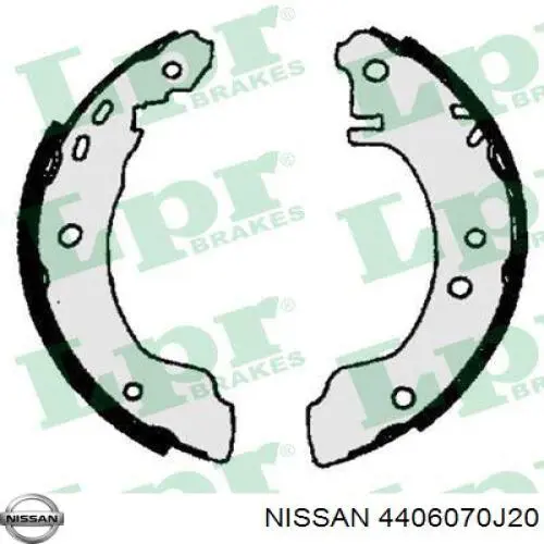 Колодки гальмові задні, барабанні 4406070J20 Nissan