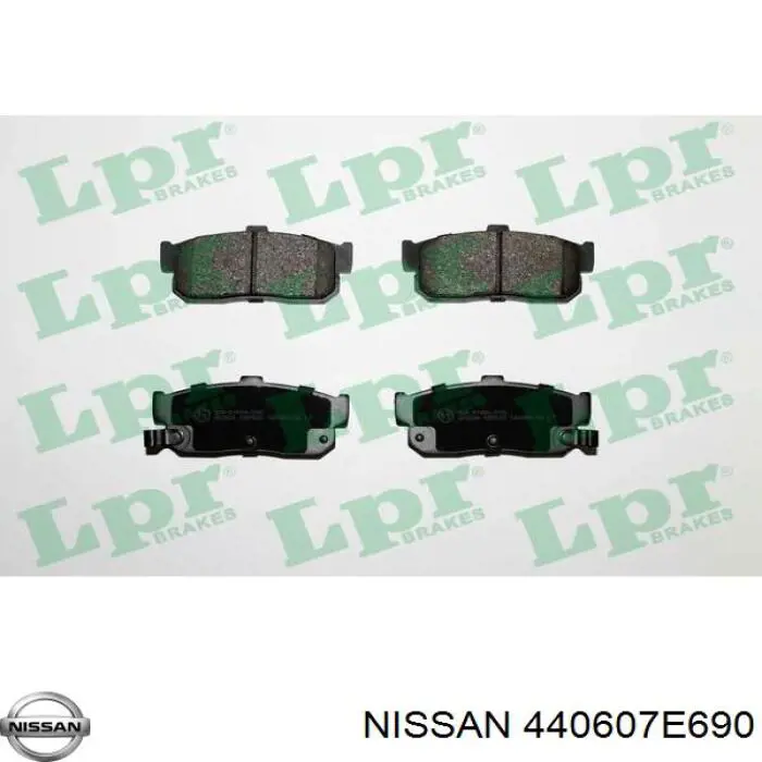 Задні гальмівні колодки Nissan/Infiniti 440607E690 ціна, від 17.01 USD
