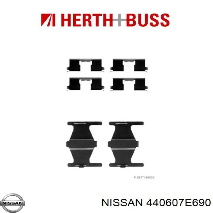 Купити 440607E690 Nissan/Infiniti Задні колодки
