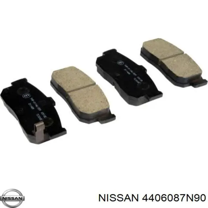4406087N90 Nissan колодки гальмові задні, дискові