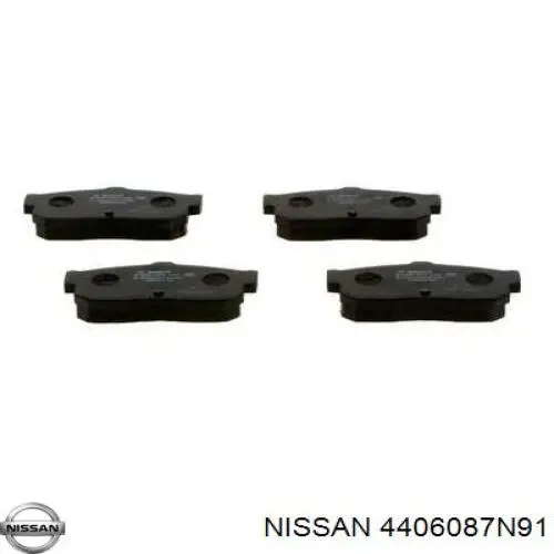 Колодки гальмові задні, дискові 4406087N91 Nissan