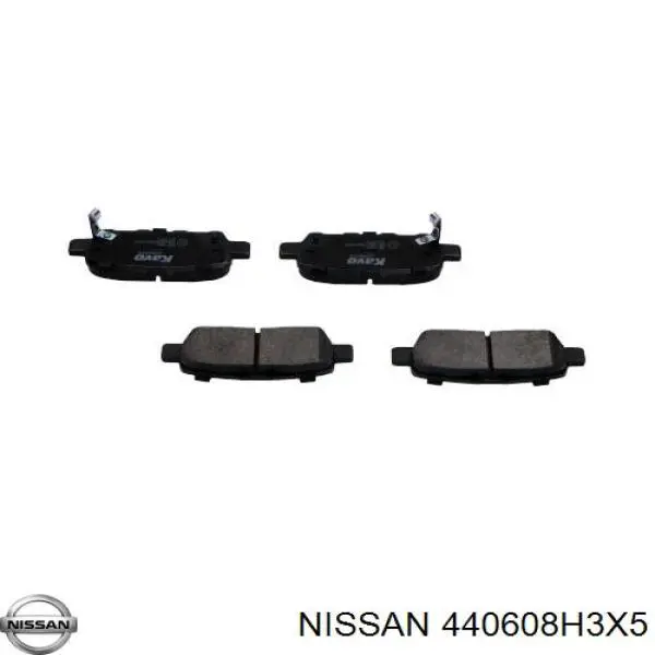 440608H3X5 Nissan колодки гальмові задні, дискові