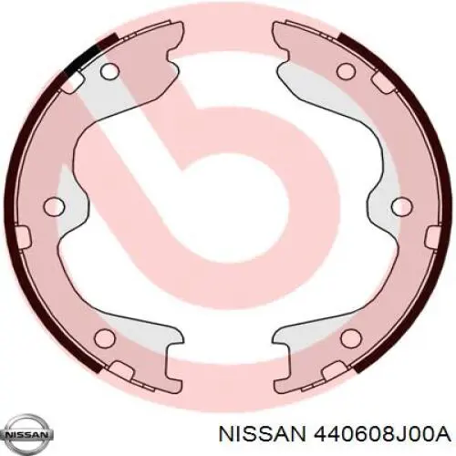 440608J00A Nissan/Infiniti Гальмівні колодки ручника