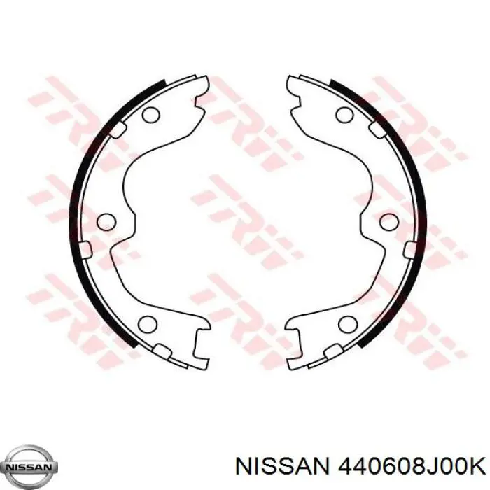 440608J00K Nissan колодки ручника/стоянкового гальма