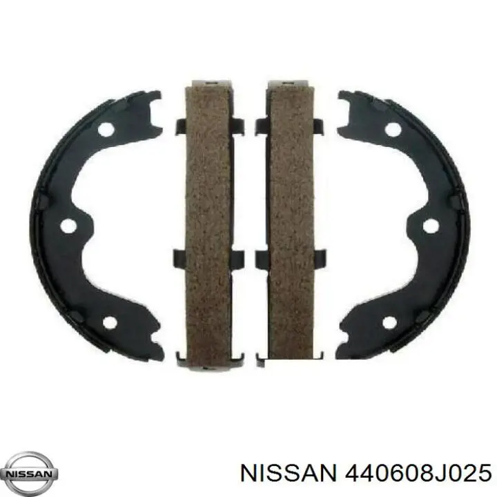 440608J025 Nissan/Infiniti Гальмівні колодки ручника