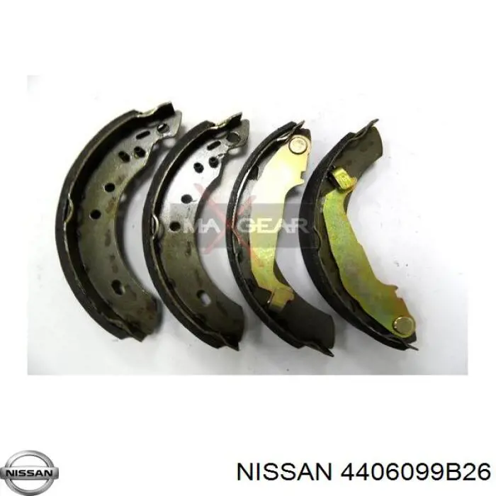 Колодки гальмові задні, барабанні Nissan/Infiniti 4406099B26 ціна, від 17.48 USD