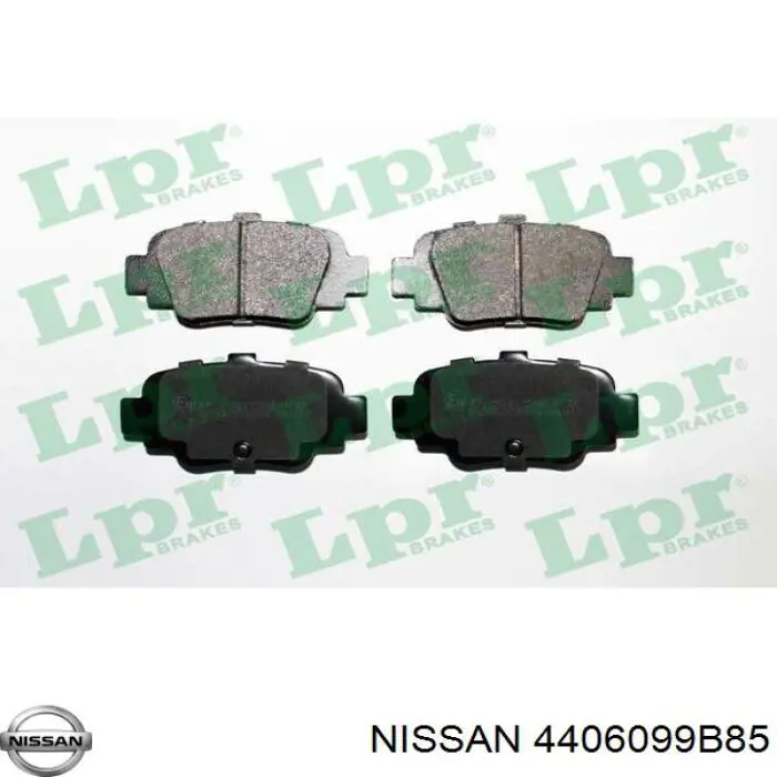 Задні гальмівні колодки 4406099B85 Nissan/Infiniti