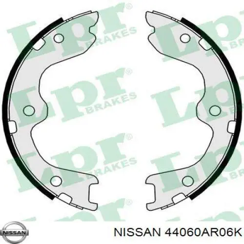 Колодки ручника / стоянкового гальма Nissan/Infiniti 44060AR06K ціна, від 31.56 USD