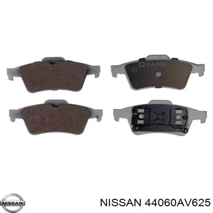 Задні гальмівні колодки Nissan/Infiniti 44060AV625 ціна, від 13.64 USD