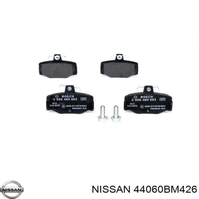 Купити 44060BM426 Nissan/Infiniti Задні колодки
