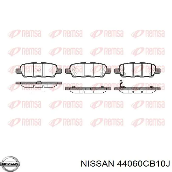 Купити 44060CB10J Nissan/Infiniti Задні колодки