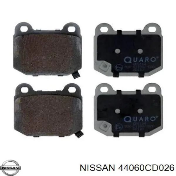 Задні гальмівні колодки Nissan/Infiniti 44060CD026 ціна, від 24.35 USD