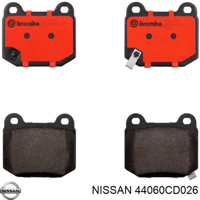 Задні гальмівні колодки 44060CD026 Nissan/Infiniti