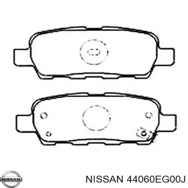 Колодки гальмові задні, дискові 44060EG00J Nissan