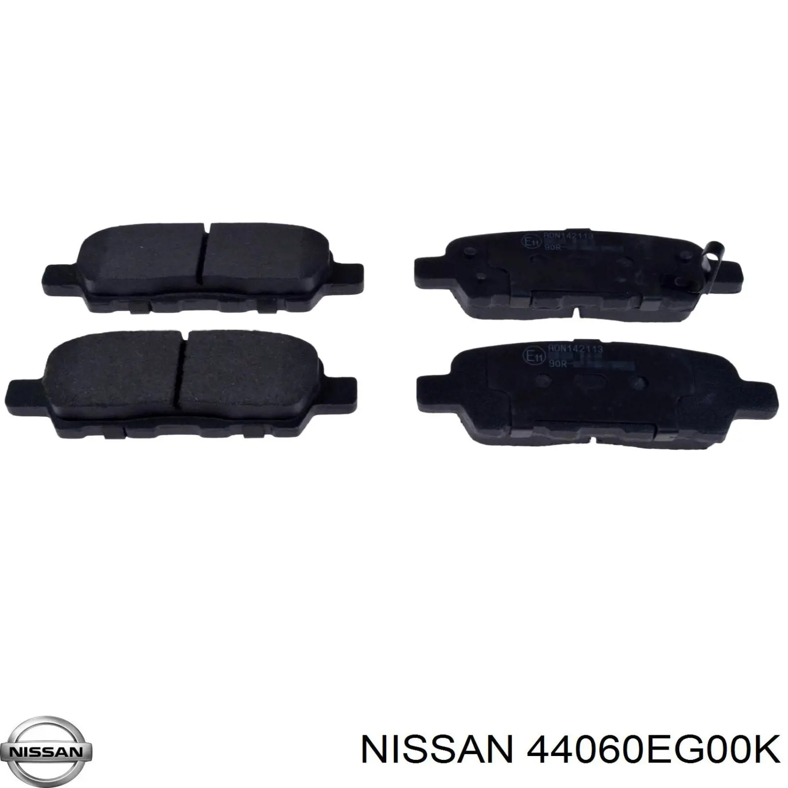 Колодки гальмові задні, дискові 44060EG00K Nissan