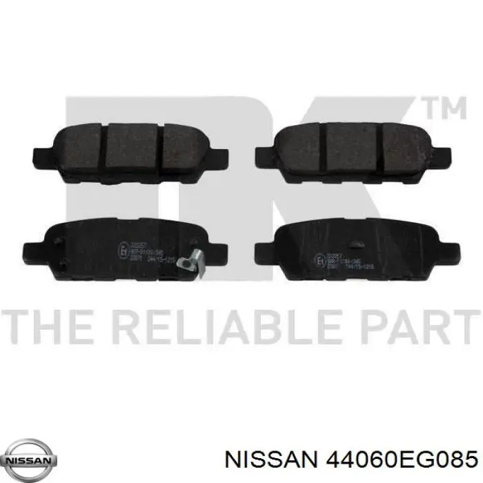 Задні гальмівні колодки 44060EG085 Nissan/Infiniti